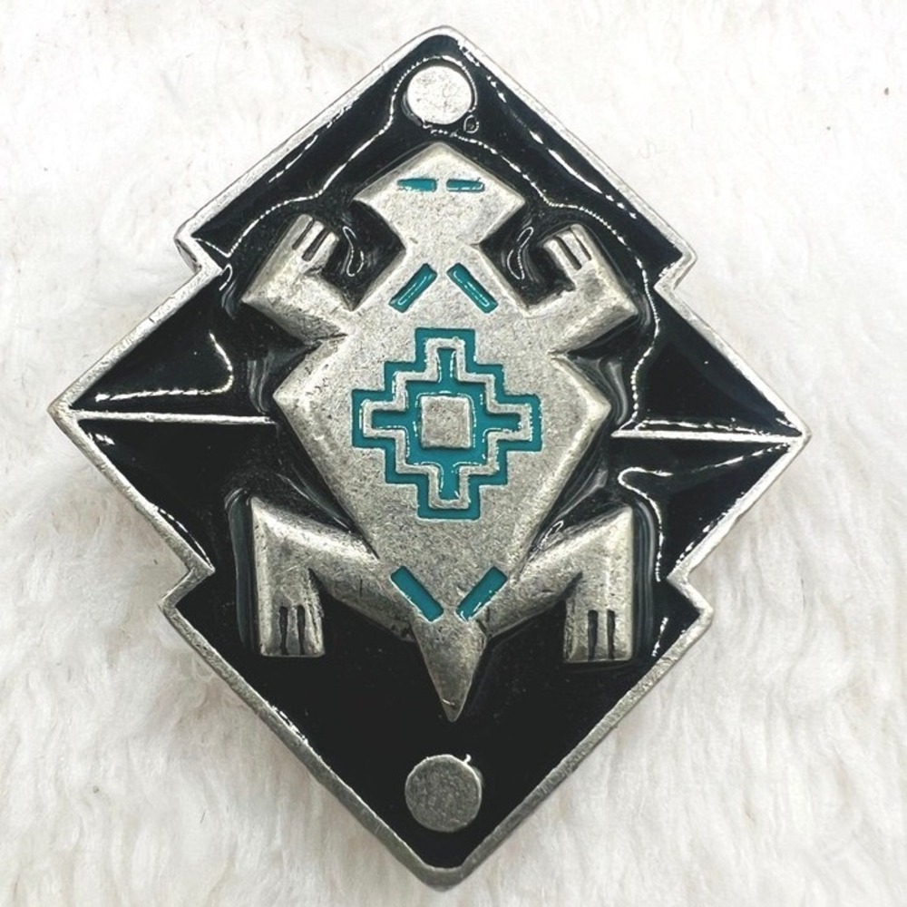 Vintage Gecko Magnet 1995 Siskiyou Pewter Blue Black Enamel‎ 1.5 X 1.25"